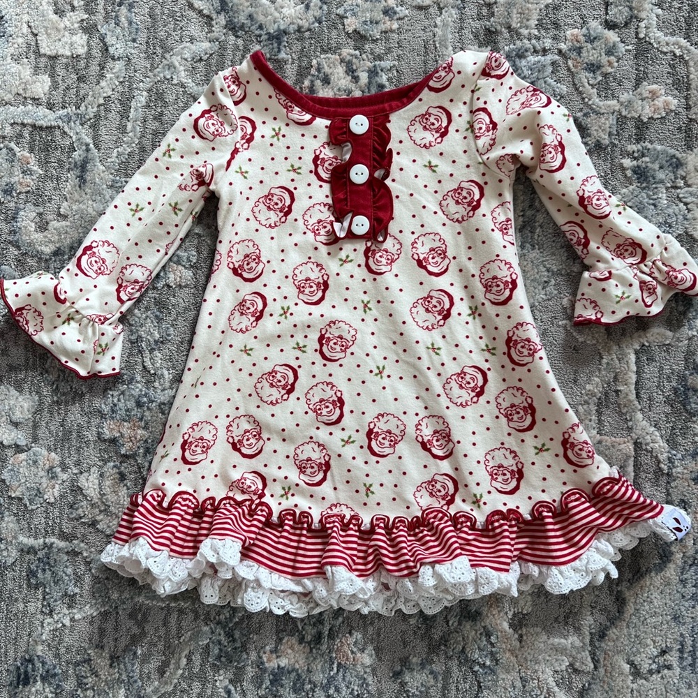 12M Sweet Honey Christmas Loungewear/Nightgown- retired pattern
